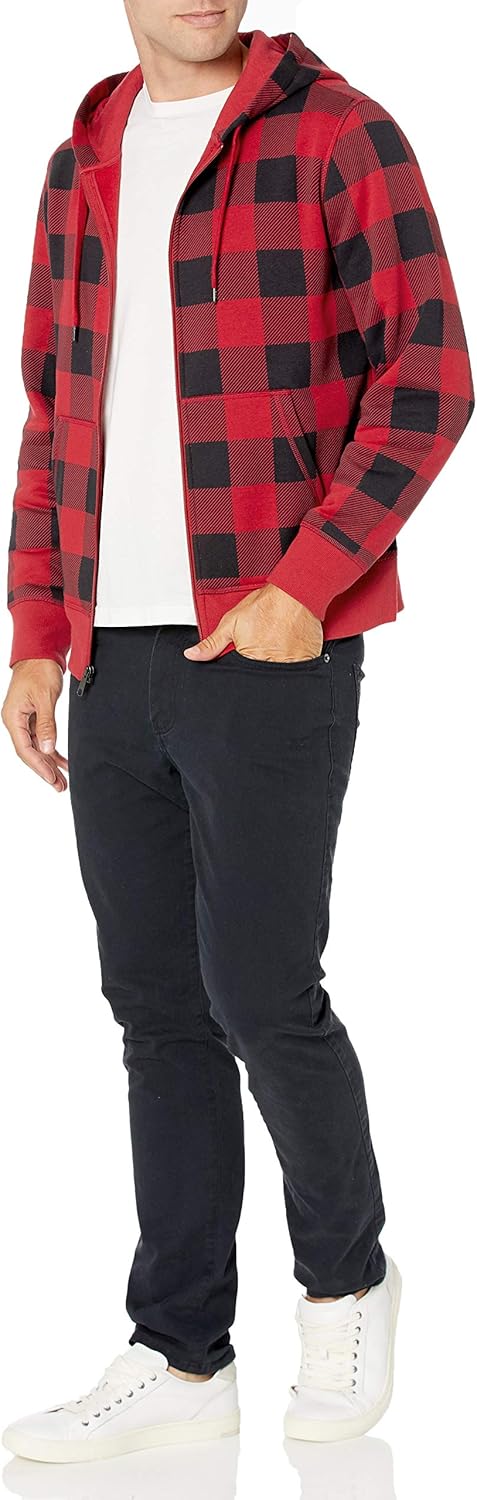 Essentials Men's Full-Zip Fleece Hoodie (Available in Big & Tall)