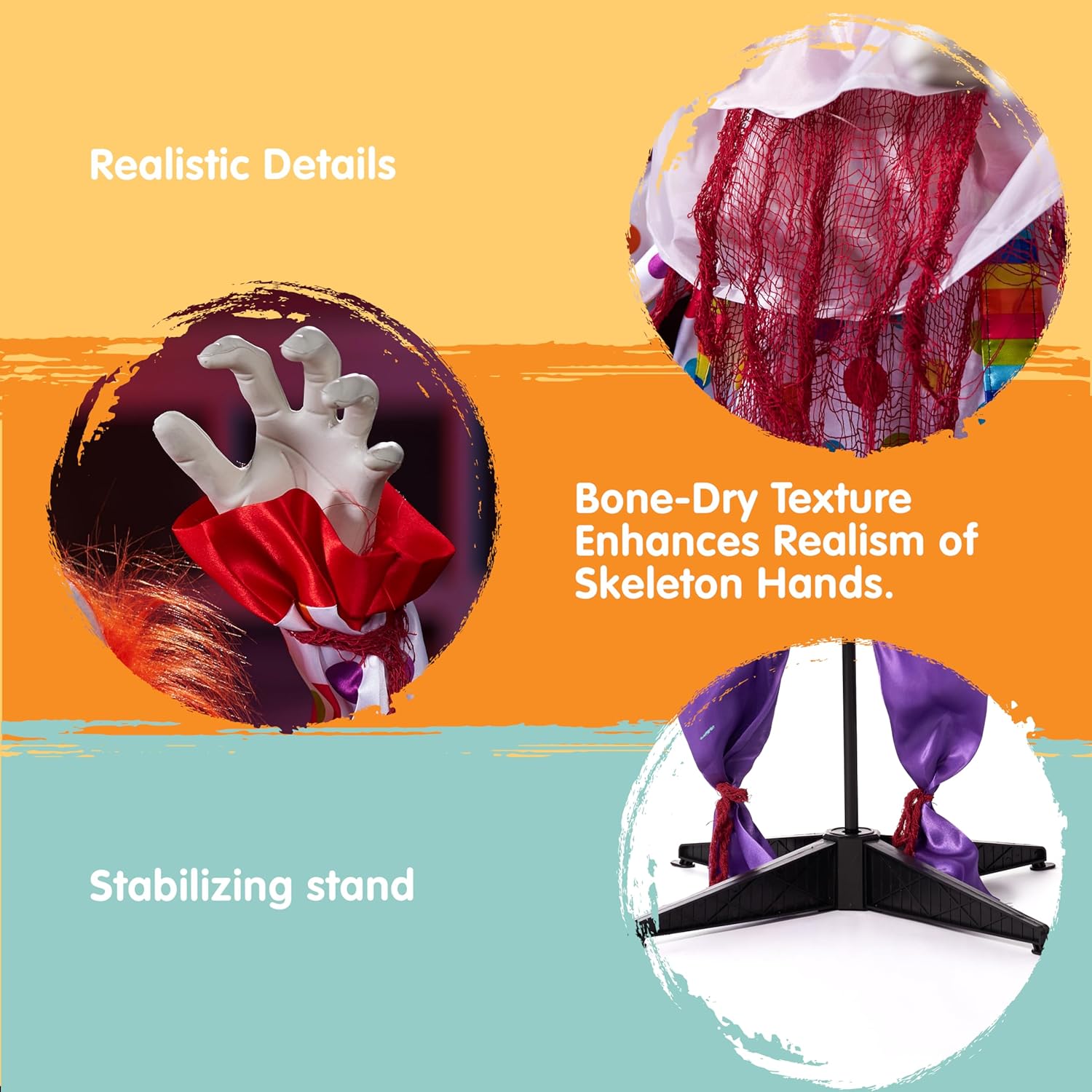 JOYIN 67" Halloween Decorations Outdoor Life Size Animatronics Grim Reaper with Chain, Sound-Actived Party Decor with Creepy Sound, Scary Haunted House Props for Garden Yard Lawn