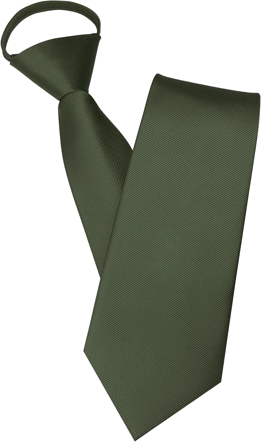 JEMYGINS 3.15“Solid Color Pre-tied Adjustable Necktie for Business and Wedding