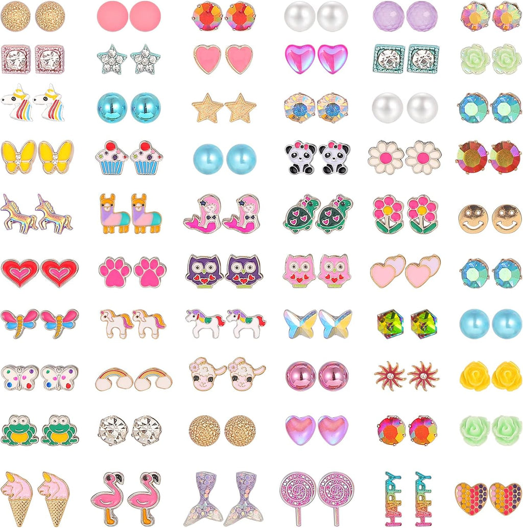 NEWITIN 69 Pieces Gold Jewelry Set for Women Fashion Costume Jewelry Gold Plated Necklace Bracelet Earrings Set for Women