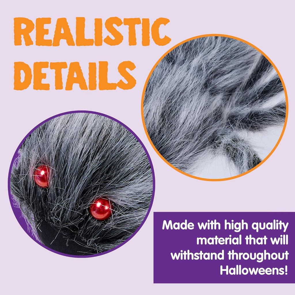 JOYIN Halloween Outdoor Decorations Giant Spider, 5 Ft Large Spider for Yard Lawn Garden Patio Scary Halloween Outside Decor, Indoor Haunted House Prop and Home Party Decor, Black