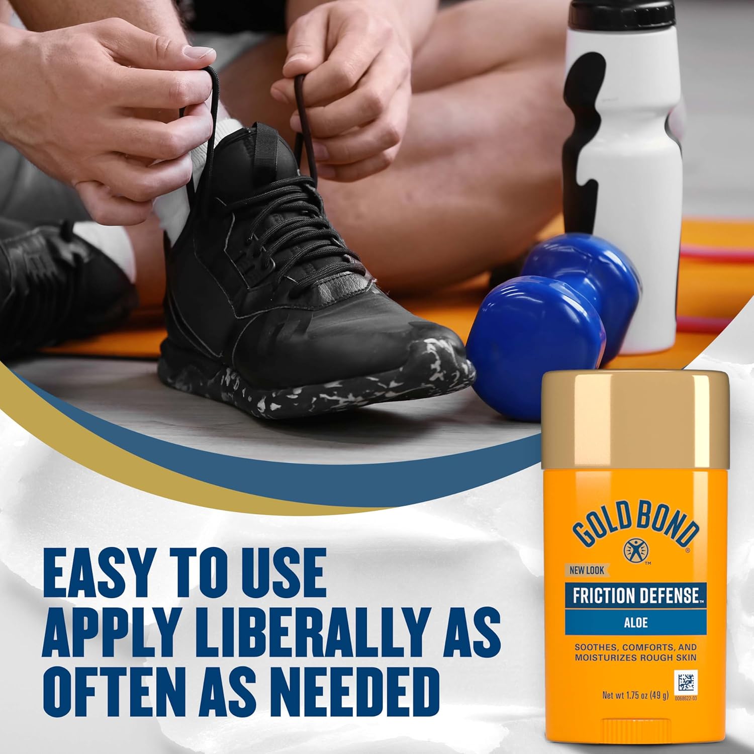 Gold Bond Friction Defense Stick, 1.75 oz., With Aloe to Soothe, Comfort & Moisturize Rough Skin