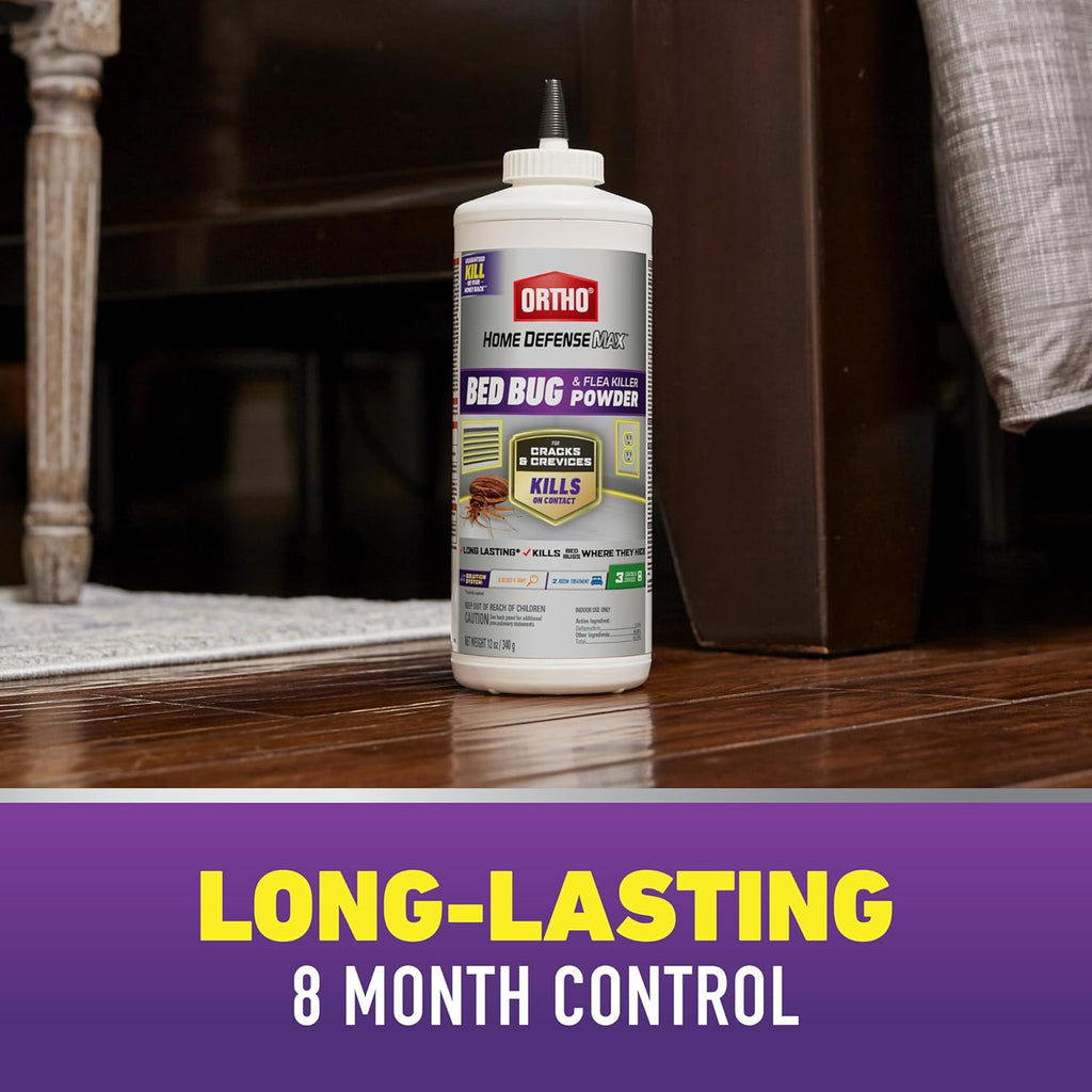 Ortho Home Defense Max Bed Bug, Flea and Tick Killer with Comfort Wand, Bed Bug Spray, Kills Bed Bug Eggs, Fleas and Ticks, 1 gal.