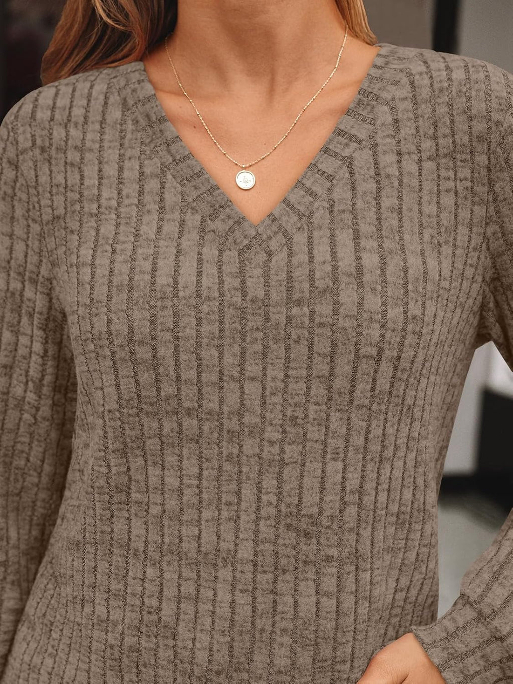 AUTOMET Womens V Neck Long Sleeve Shirt Fall Fashion Tops Tunic Dressy Casual Sweater Clothes Cute Trendy Work Outfits 2025