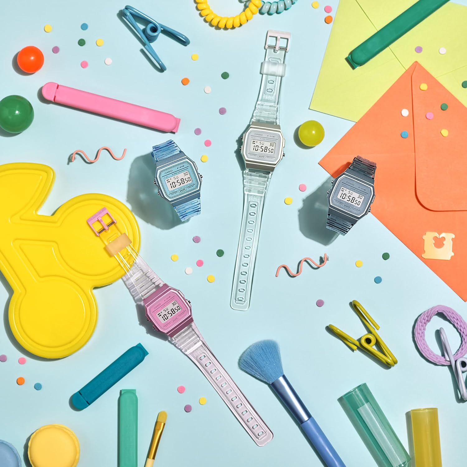 Casio F91W Series | Digital Watch | Water Resistant | LED Light | 1/100 SEC Stopwatch | Regular Time Keeping (HR, Min, SEC, PM, Date, Day) | Daily Alarm | Lightweight | 7 Year Battery