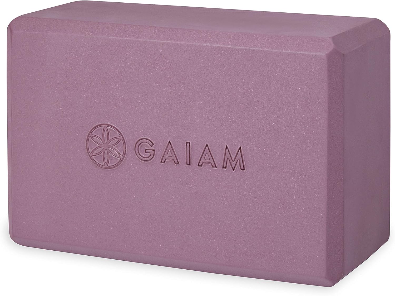 Gaiam Yoga Block - Supportive Latex-Free Eva Foam - Soft Non-Slip Surface with Beveled Edges for Yoga, Pilates, Meditation - Yoga Accessories for Stability, Balance, Deepen Stretches