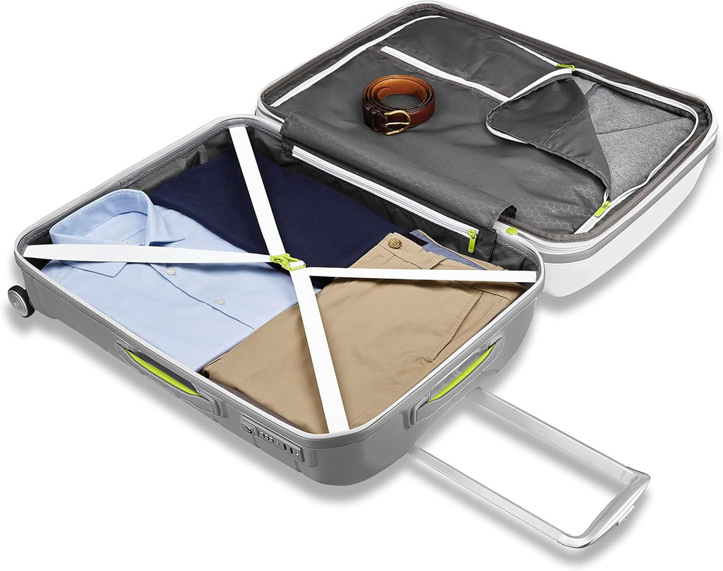 Samsonite Freeform Hardside Carry-On Luggage with Spinner Wheels - Hardshell Suitcase - TSA, Airline-Approved - Expandable Hard Shell, Smooth Rolling Wheels for Lightweight Travel - Navy