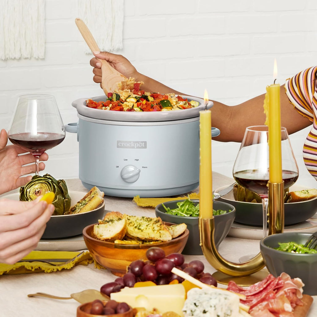 Crock-Pot 7 Quart Oval Manual Slow Cooker, Stainless Steel (SCV700-S-BR), Versatile Cookware for Large Families or Entertaining