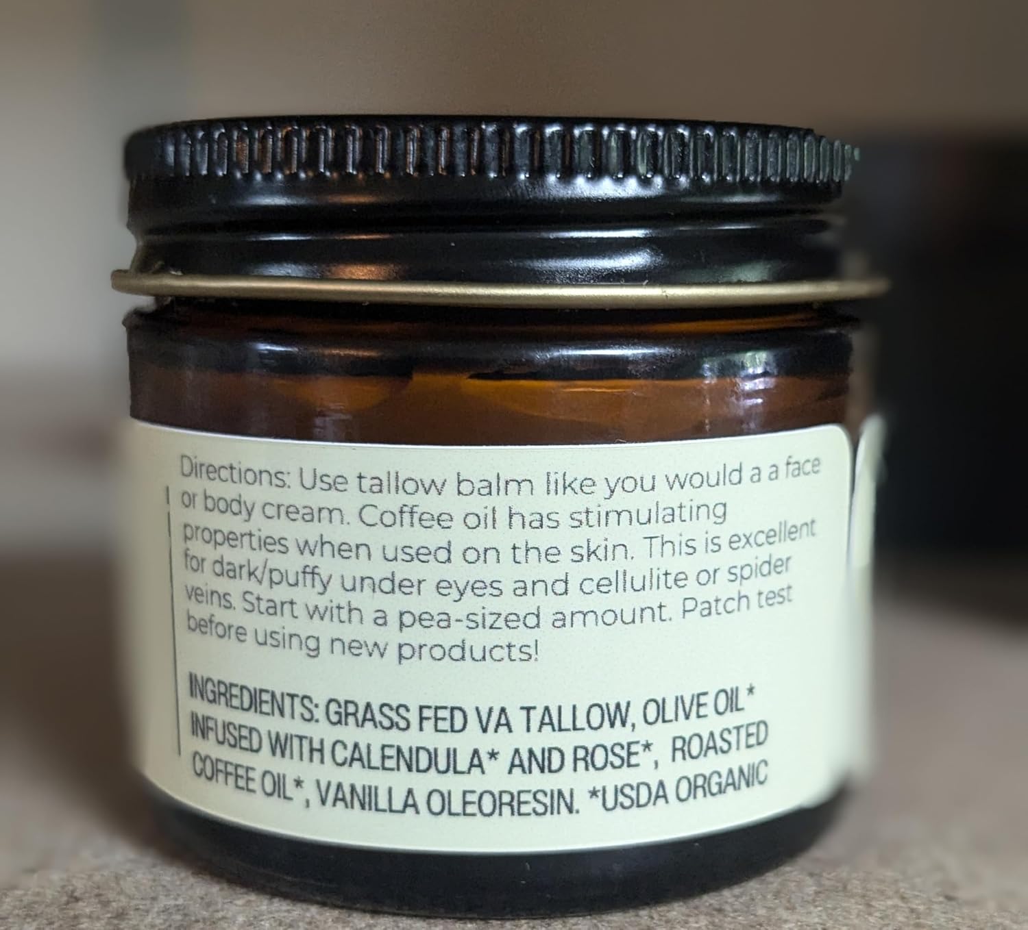 Hearth and Homestead: Handmade Whipped Tallow Balm (Unscented/Herb-Infused) - Organic Body Butter with Infused Olive Oil, for Eczema, Rosacea, Baby - 1.3 oz