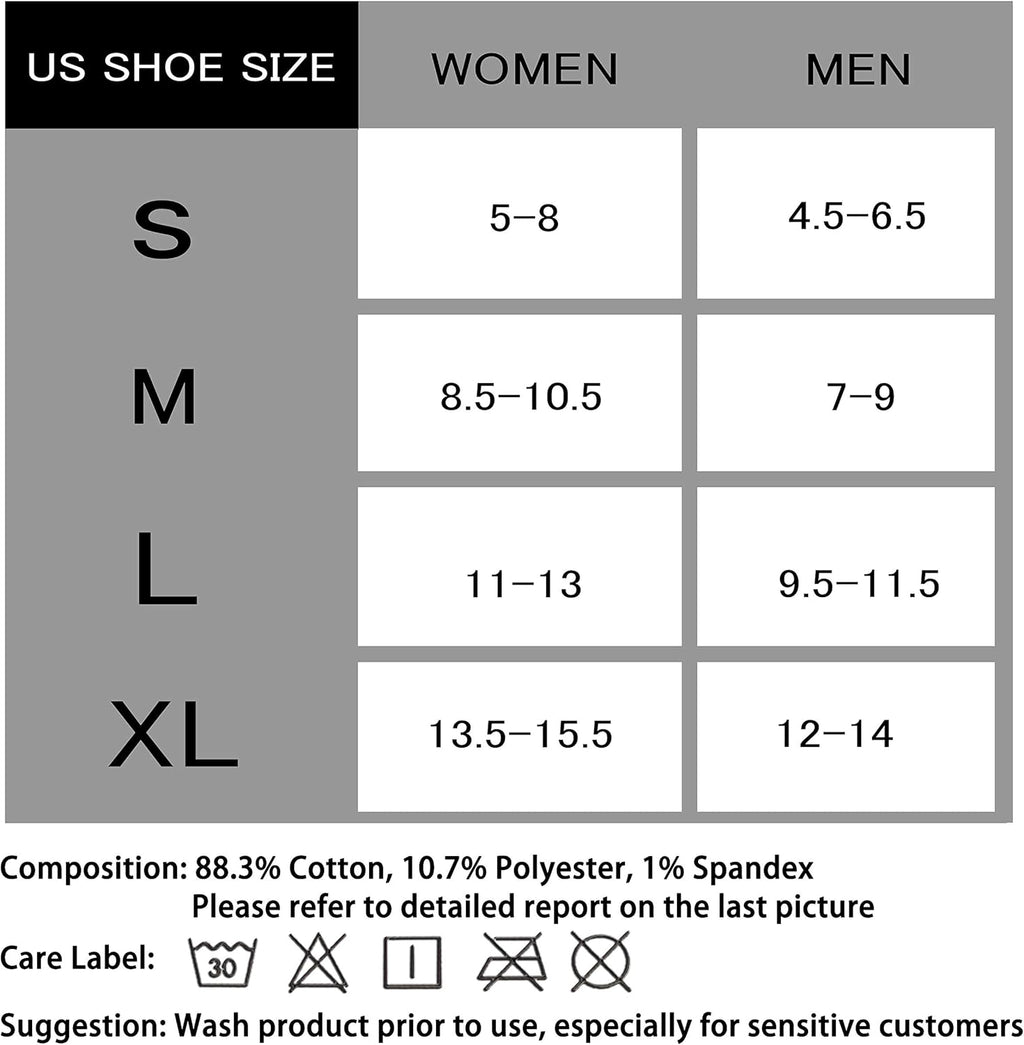 CS CELERSPORT 6 Pairs Ankle Athletic Running Socks Low Cut Sports Tab Socks for Men and Women