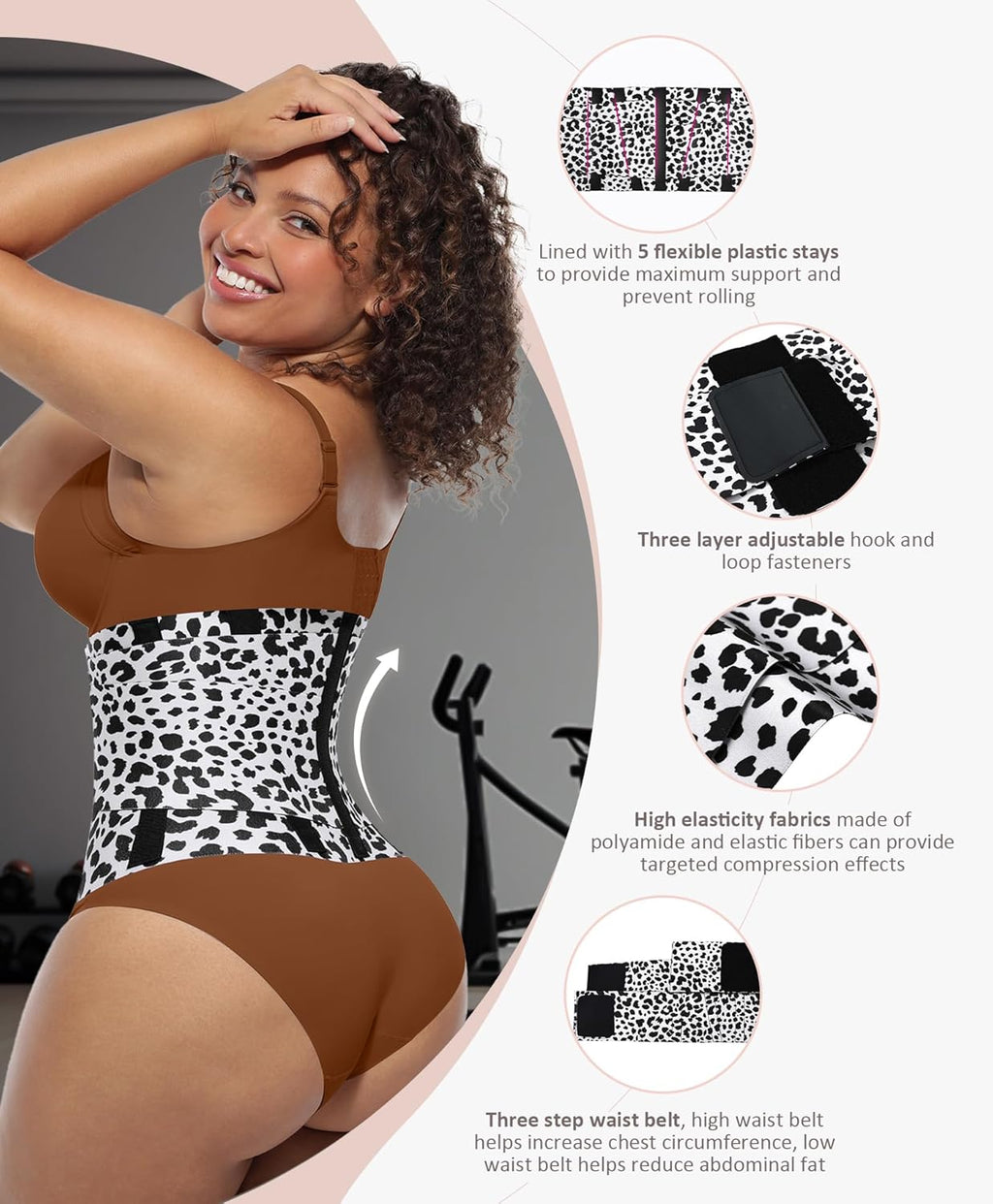 FeelinGirl Waist Trainer Belt Waist Cincher Trimmer Ab Belt Tummy Control Body Shaper with Triple Wrap Women and Men