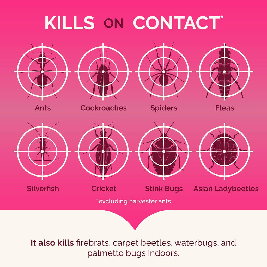 Hot Shot Ant, Roach & Spider Killer, Kills Insects Indoors and Outdoors, Kills Roaches and Listed Ants on Contact, Insecticide Spray, 17.5 Ounce (Crisp Linen)