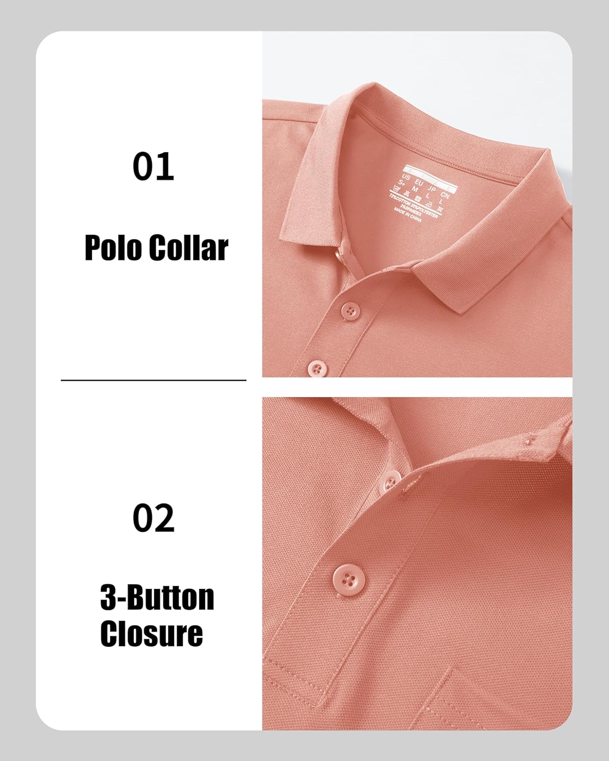 MAGCOMSEN Men's Polo Shirt Quick Dry Performance Short Sleeve Tactical Shirts Pique Jersey Golf Shirt