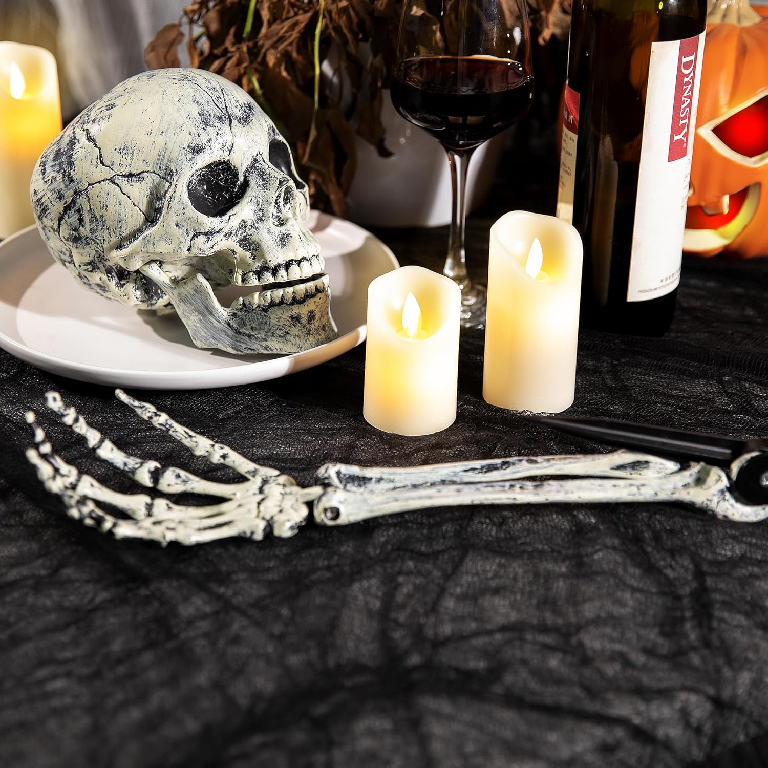 197" x 85" Halloween Creepy Cloth - Halloween Spooky Fabric Cloth - Scary Gauze Blood Creepy Cloth for Haunted House Halloween Party Yard Wall Doorway Outdoors Decoration