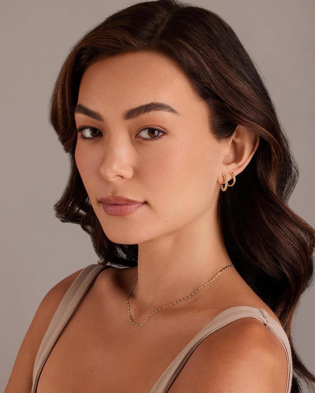 PAVOI 14K-18K Yellow Gold Plated 925 Sterling Silver Posts Three Pairs Small Hoop Earrings for Women - Statement Gold Hoop Earrings Set - Cubic Zirconia Rope Teardrop Chunky Huggie Earscape Piercings