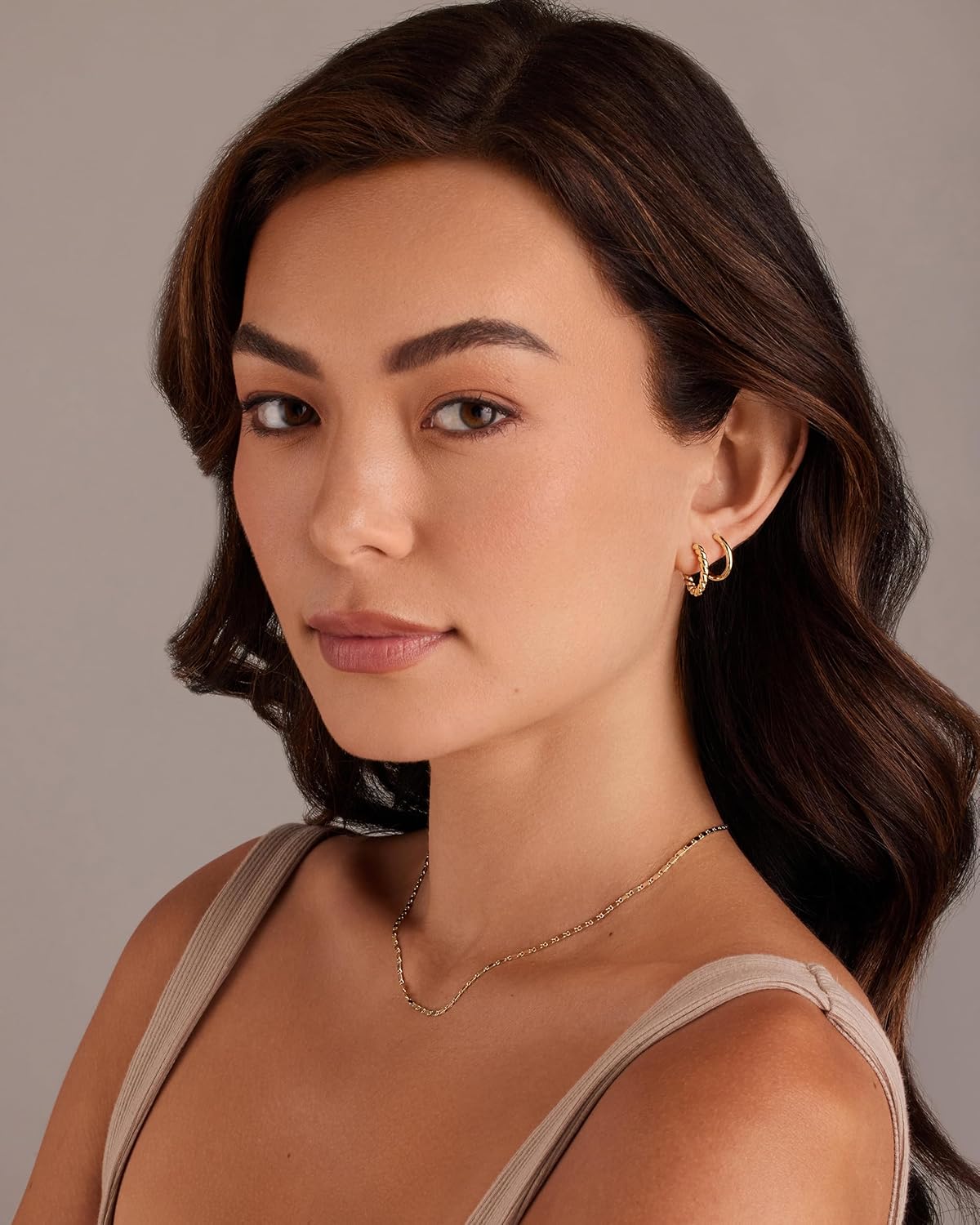 PAVOI 14K-18K Yellow Gold Plated 925 Sterling Silver Posts Three Pairs Small Hoop Earrings for Women - Statement Gold Hoop Earrings Set - Cubic Zirconia Rope Teardrop Chunky Huggie Earscape Piercings