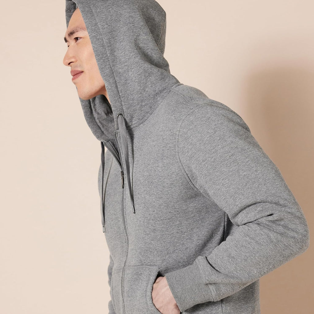 Essentials Men's Full-Zip Fleece Hoodie (Available in Big & Tall)