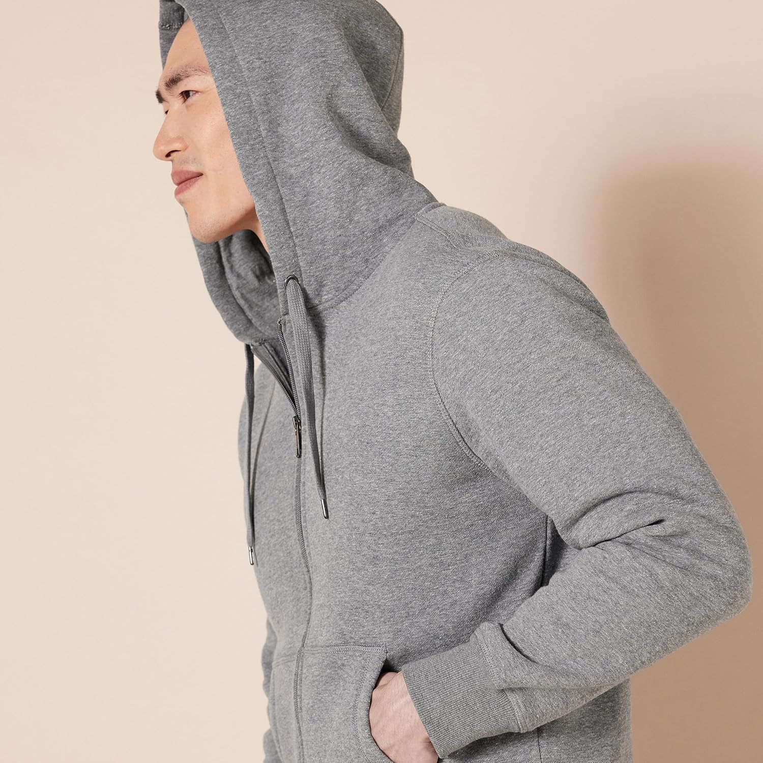 Essentials Men's Full-Zip Fleece Hoodie (Available in Big & Tall)