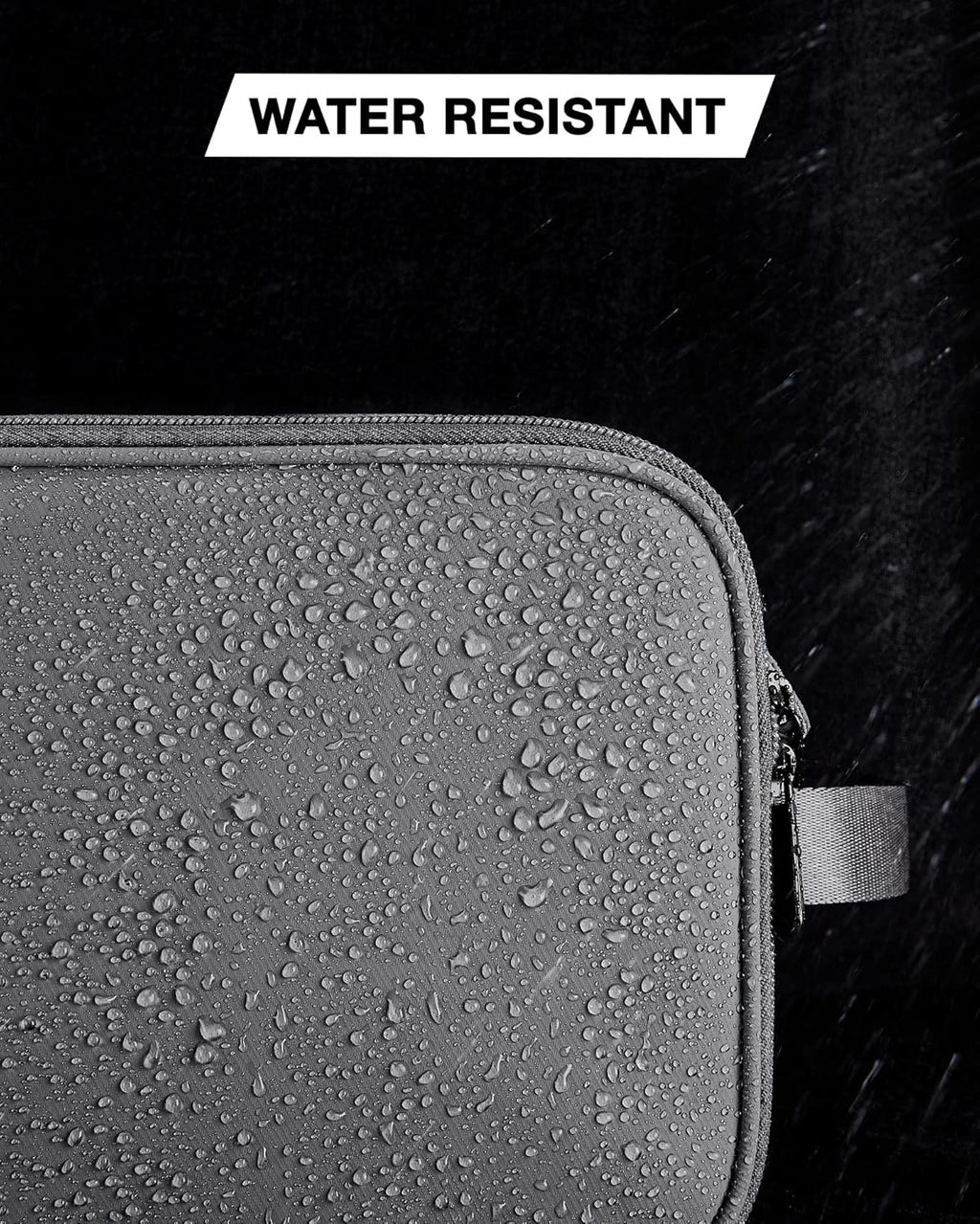 BAGSMART Toiletry Bag for Men, Travel Toiletry Organizer Dopp Kit Water-resistant Shaving Bag for Toiletries Accessories, Door Room Essentials, Black-medium