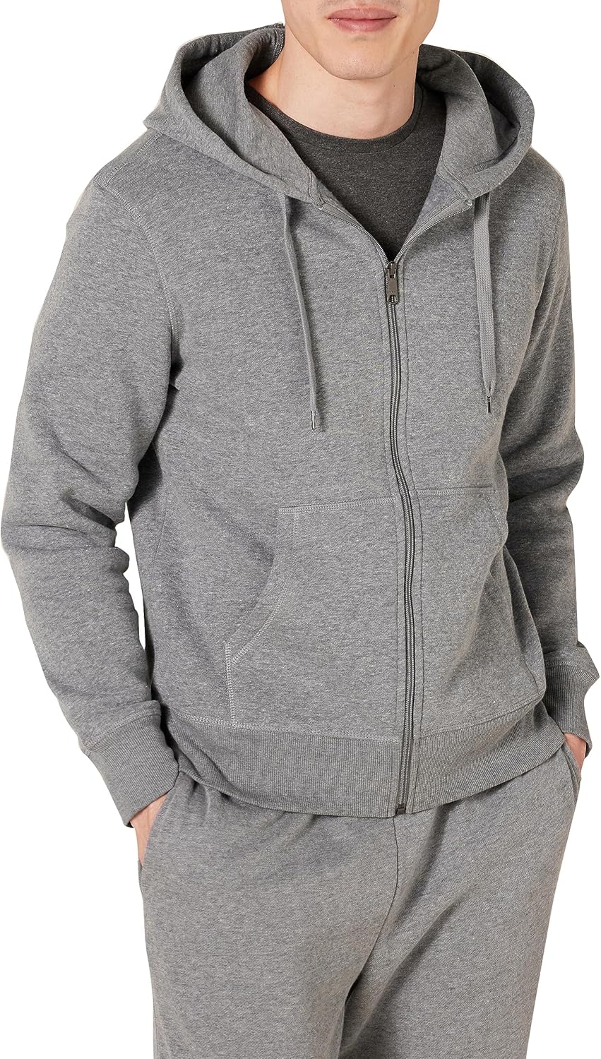 Essentials Men's Full-Zip Fleece Hoodie (Available in Big & Tall)