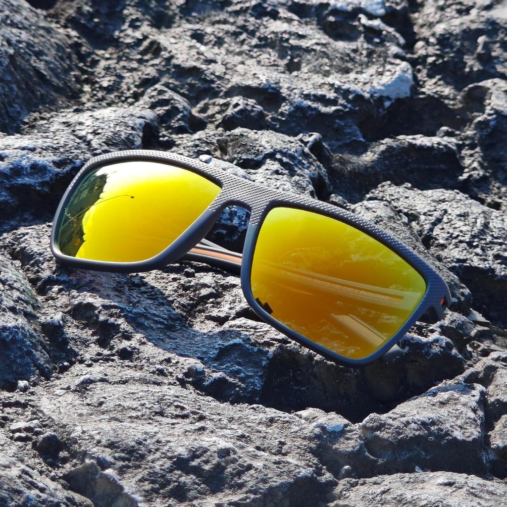 ZENOTTIC Polarized Sunglasses for Men Lightweight TR90 Frame UV400 Protection Square Sun Glasses