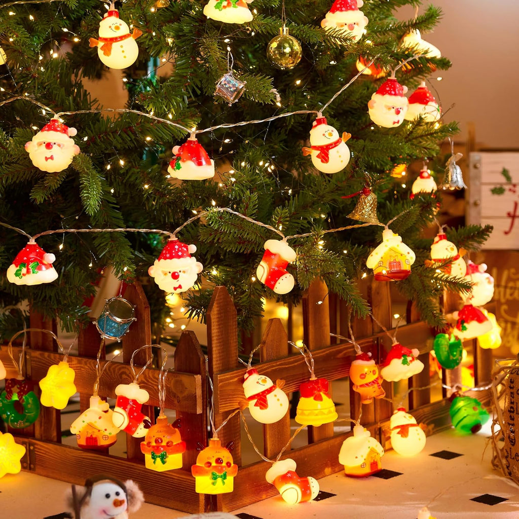 LOLStar Halloween String Lights Decorations, 9.8FT 20 LED Halloween Fairy Lights, Battery Operated (Not Included) with Timer Function and 8 Flashing Modes, Cute Booday Lights 2025 Home Indoor Decor