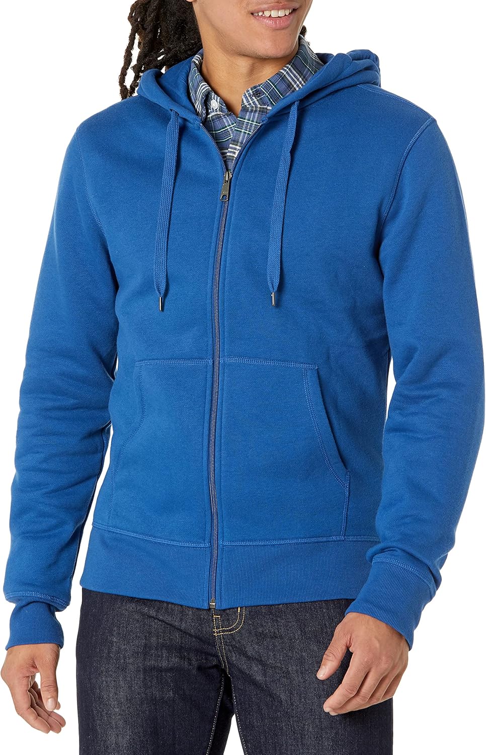 Essentials Men's Full-Zip Fleece Hoodie (Available in Big & Tall)