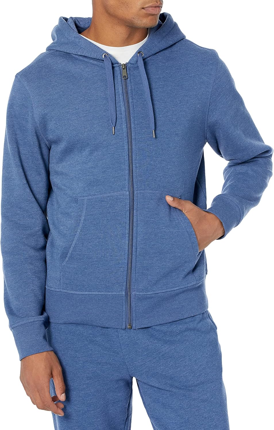 Essentials Men's Full-Zip Fleece Hoodie (Available in Big & Tall)