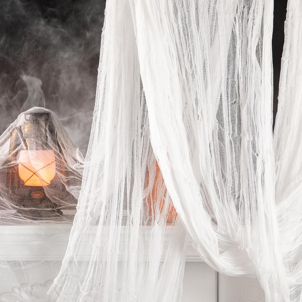 197" x 85" Halloween Creepy Cloth - Halloween Spooky Fabric Cloth - Scary Gauze Blood Creepy Cloth for Haunted House Halloween Party Yard Wall Doorway Outdoors Decoration