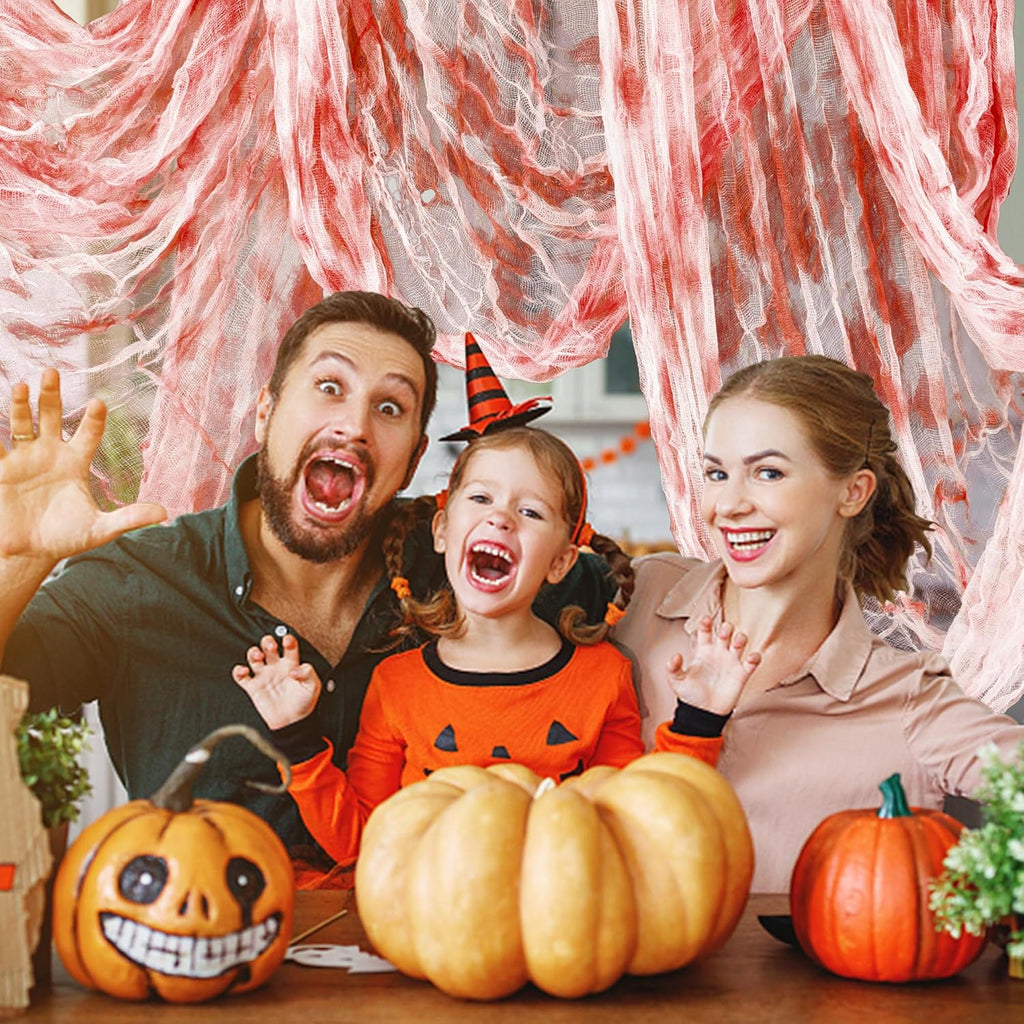 197" x 85" Halloween Creepy Cloth - Halloween Spooky Fabric Cloth - Scary Gauze Blood Creepy Cloth for Haunted House Halloween Party Yard Wall Doorway Outdoors Decoration