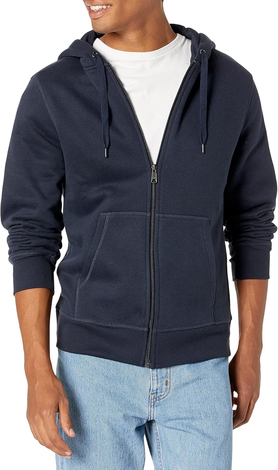 Essentials Men's Full-Zip Fleece Hoodie (Available in Big & Tall)