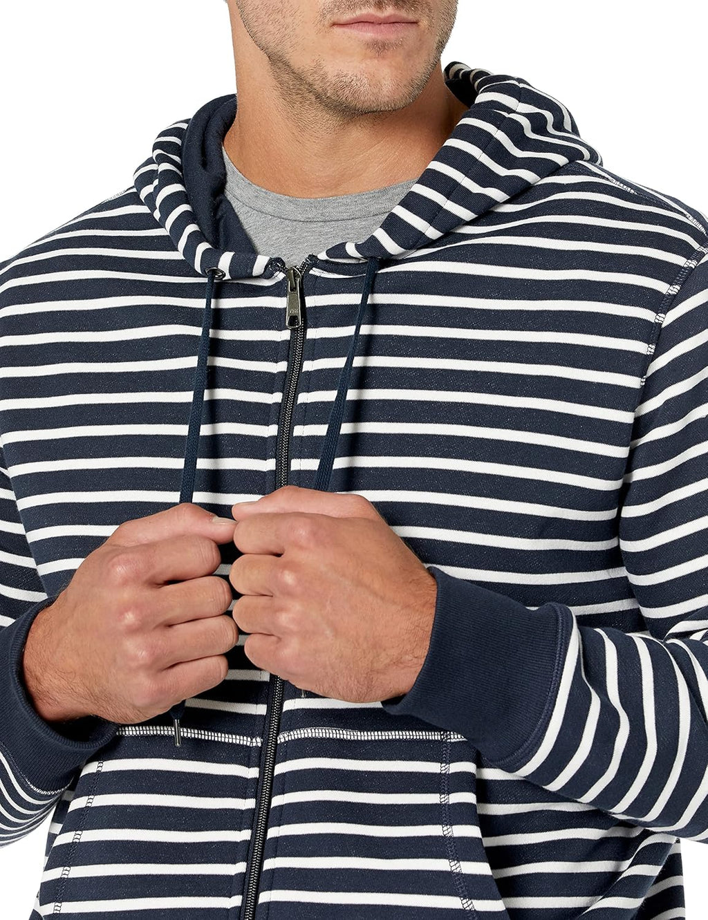Essentials Men's Full-Zip Fleece Hoodie (Available in Big & Tall)
