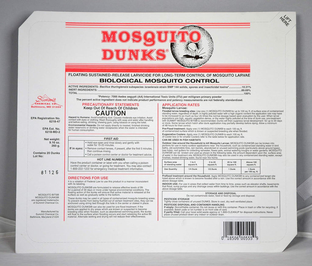 Summit...responsible solutions 110-12 Mosquito Dunks, 6-Pack