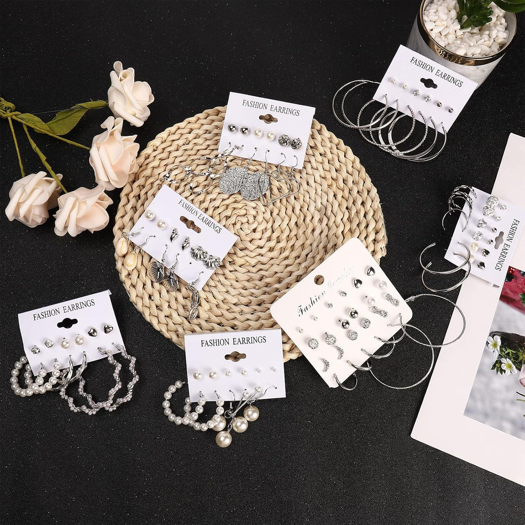 NEWITIN 69 Pieces Gold Jewelry Set for Women Fashion Costume Jewelry Gold Plated Necklace Bracelet Earrings Set for Women