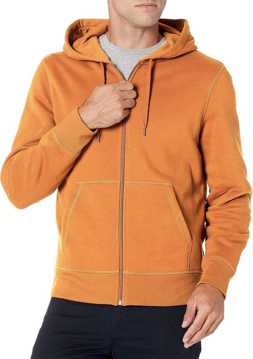 Essentials Men's Full-Zip Fleece Hoodie (Available in Big & Tall)