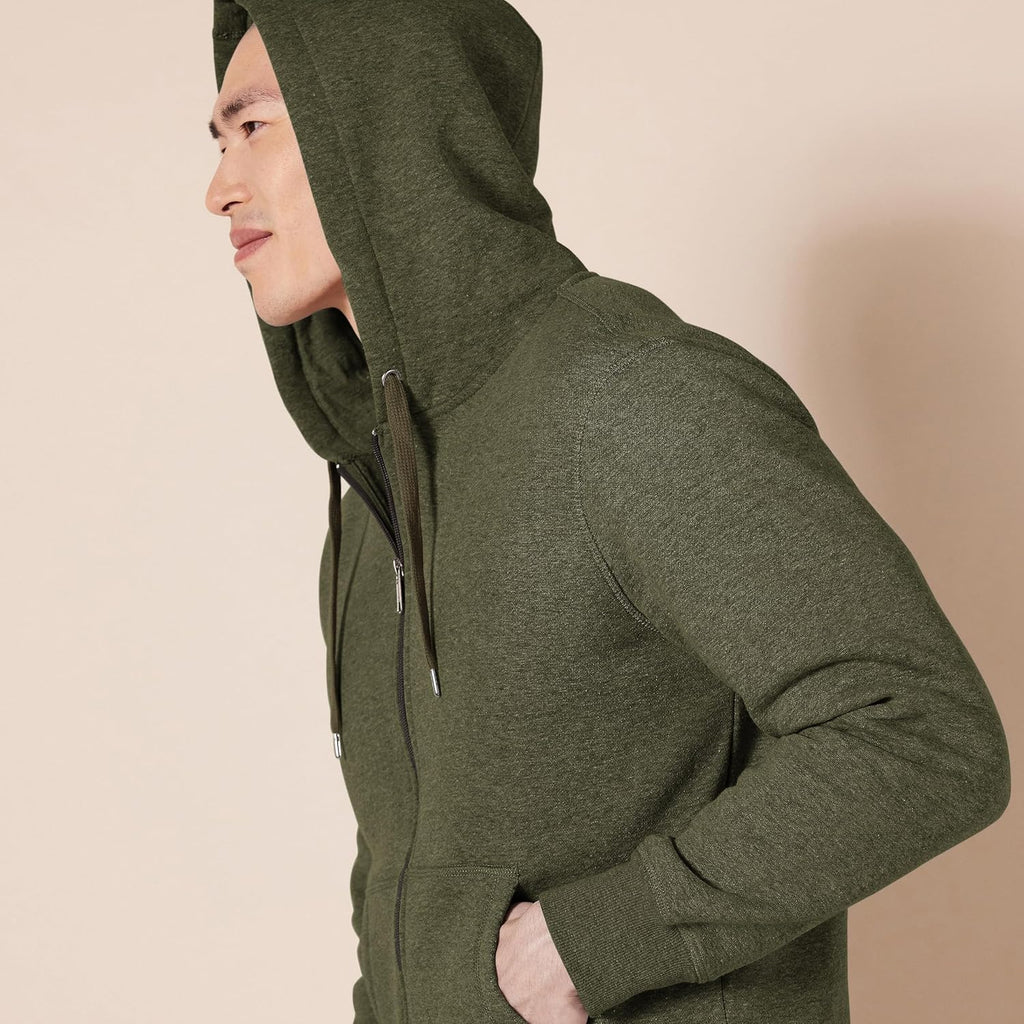 Essentials Men's Full-Zip Fleece Hoodie (Available in Big & Tall)