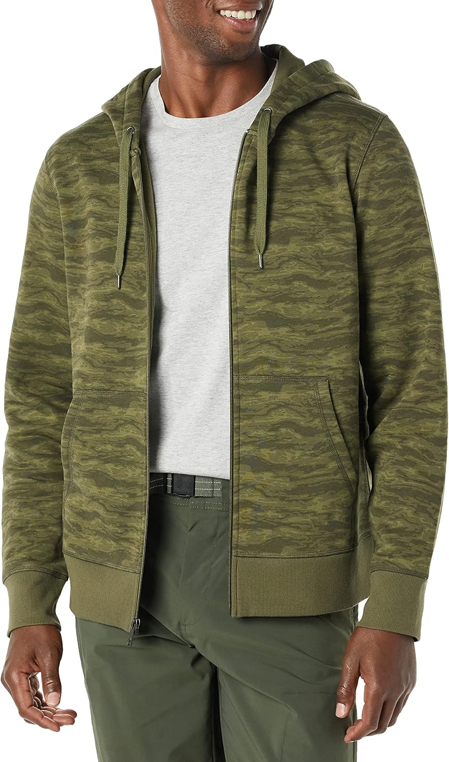 Essentials Men's Full-Zip Fleece Hoodie (Available in Big & Tall)