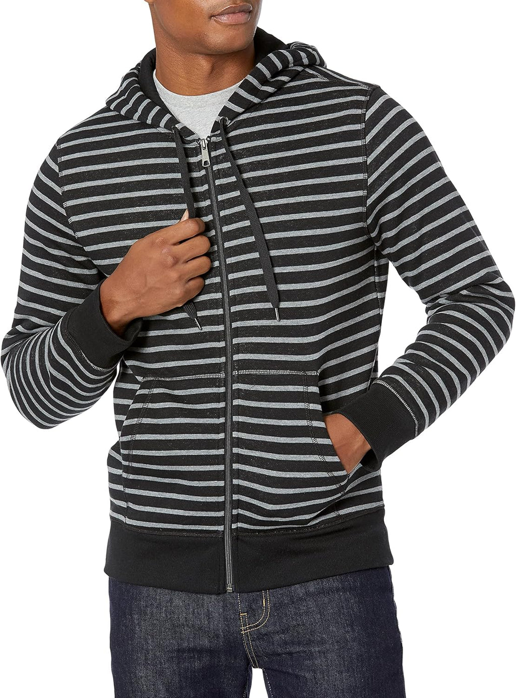 Essentials Men's Full-Zip Fleece Hoodie (Available in Big & Tall)