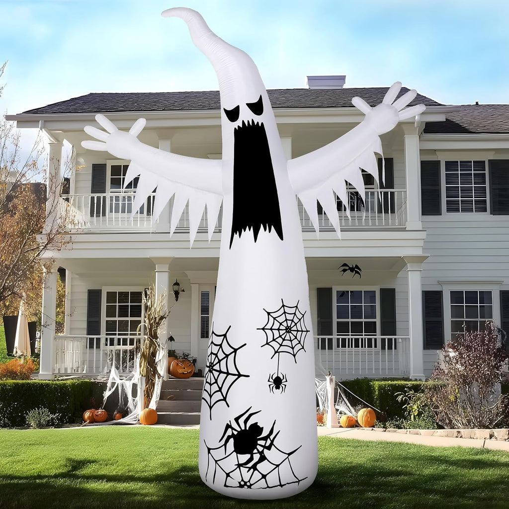 Joiedomi 12 FT Halloween Inflatables Outdoor Decorations, Scary Ghost Halloween Decor, Inflatable Ghost Blow Ups for Yard with LEDs for Outside Yard Decorations