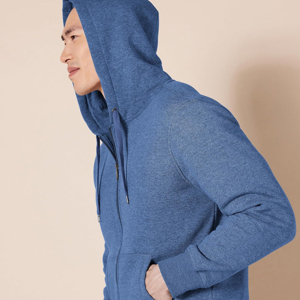 Essentials Men's Full-Zip Fleece Hoodie (Available in Big & Tall)