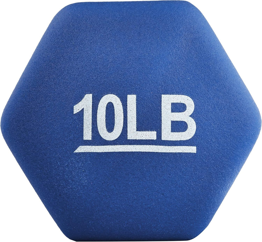 Basics Neoprene Dumbbell Hand Weights for Exercise and Muscle Toning