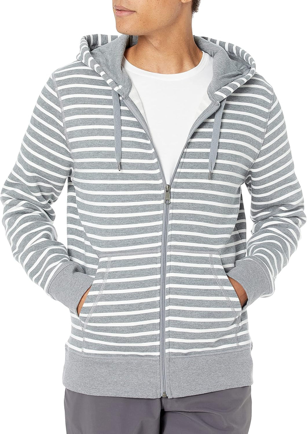 Essentials Men's Full-Zip Fleece Hoodie (Available in Big & Tall)
