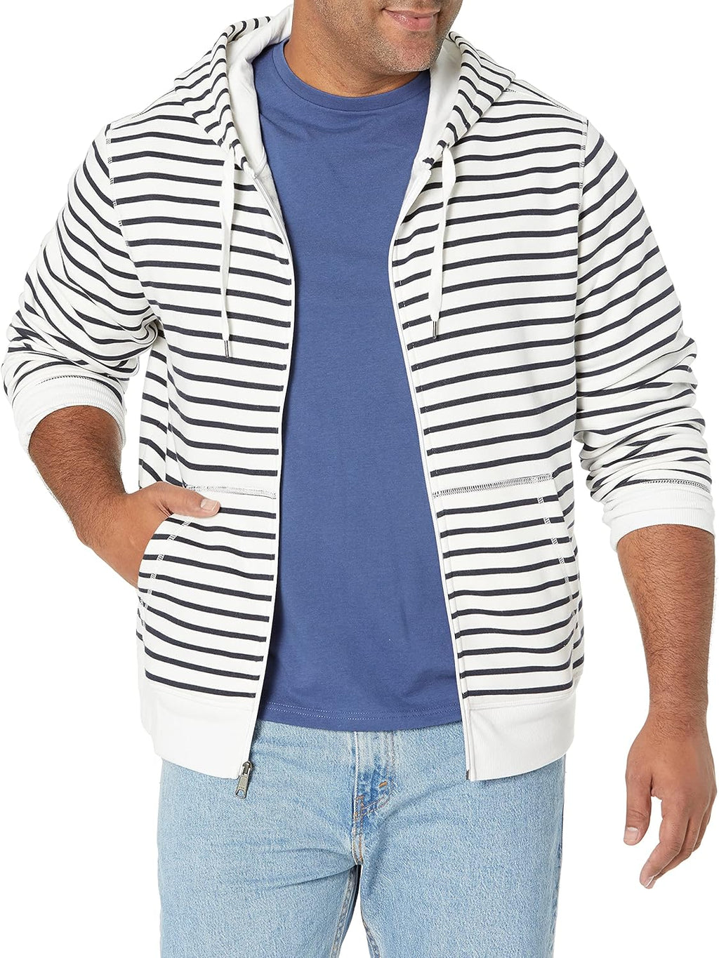 Essentials Men's Full-Zip Fleece Hoodie (Available in Big & Tall)