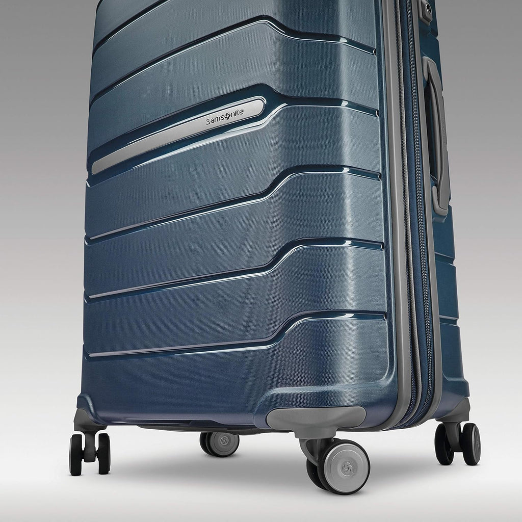 Samsonite Freeform Hardside Carry-On Luggage with Spinner Wheels - Hardshell Suitcase - TSA, Airline-Approved - Expandable Hard Shell, Smooth Rolling Wheels for Lightweight Travel - Navy