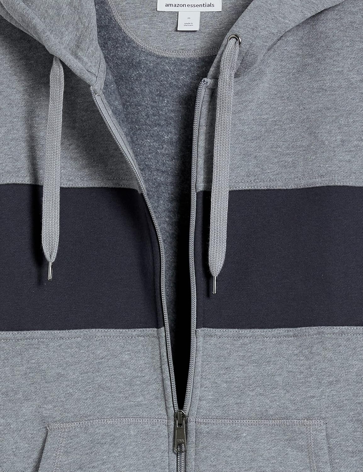 Essentials Men's Full-Zip Fleece Hoodie (Available in Big & Tall)