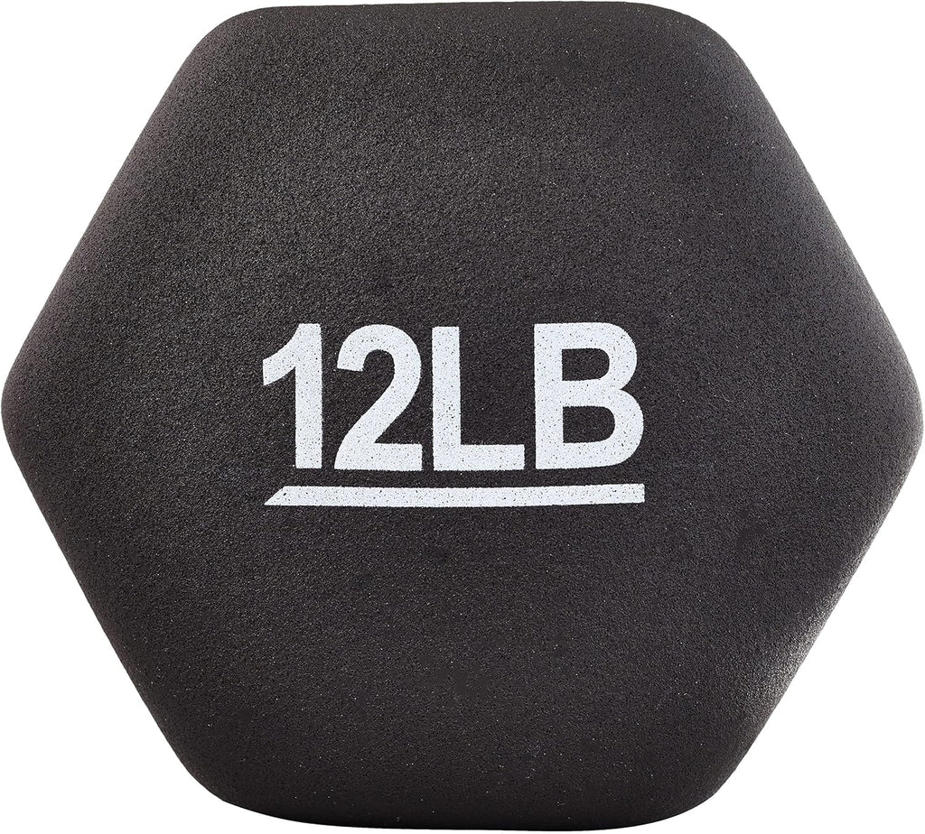 Basics Neoprene Dumbbell Hand Weights for Exercise and Muscle Toning
