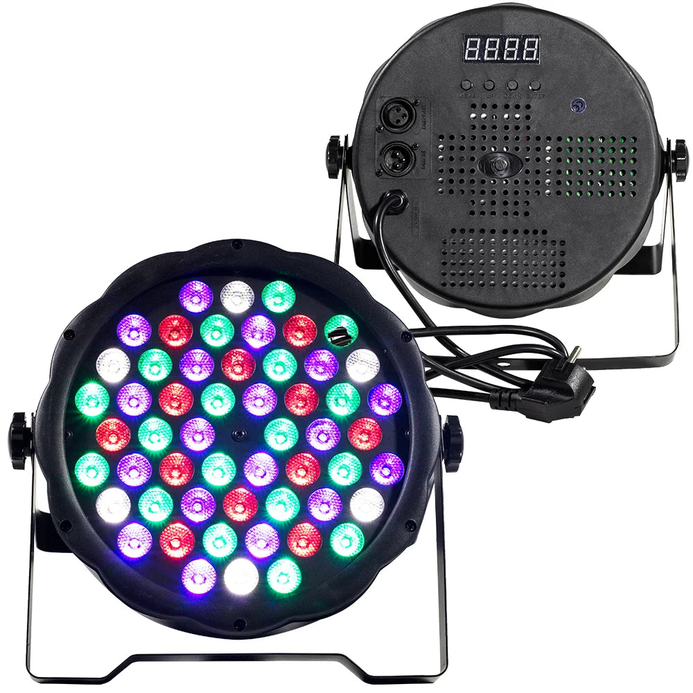1PCS LED 7x18W 7x12W 54x3W 12x3W RGBWA+UV Par Light with DMX512 6in1 Stage Light Wash Effect DJ Disco Mini Led Spotlighting 10W