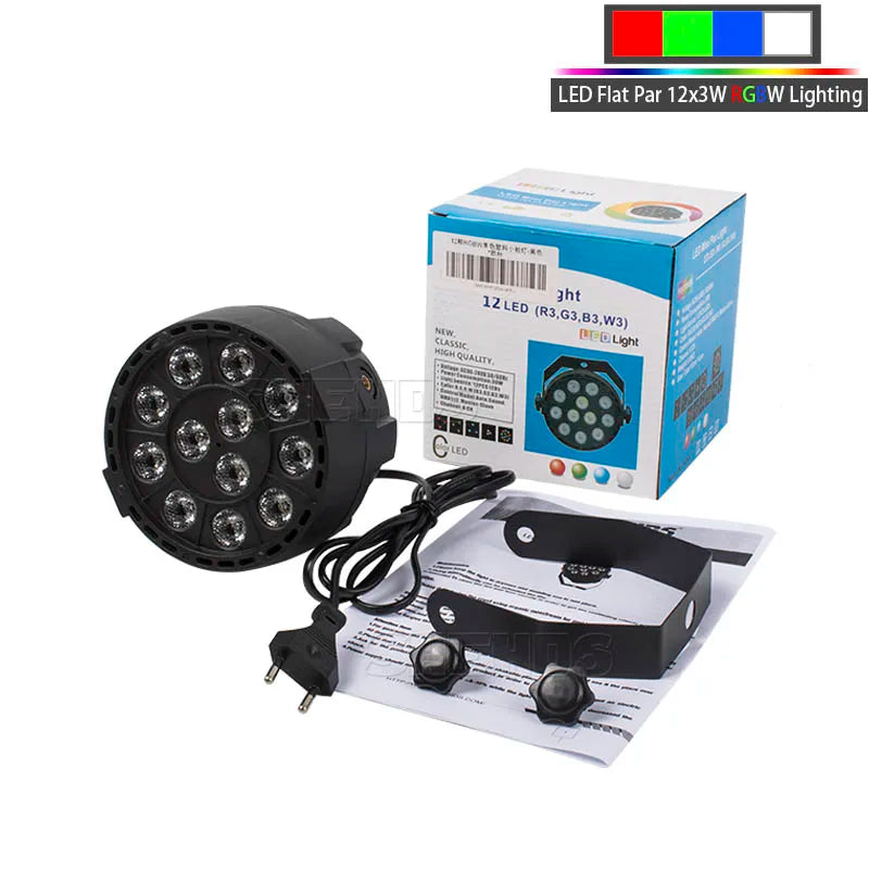 1PCS LED 7x18W 7x12W 54x3W 12x3W RGBWA+UV Par Light with DMX512 6in1 Stage Light Wash Effect DJ Disco Mini Led Spotlighting 10W