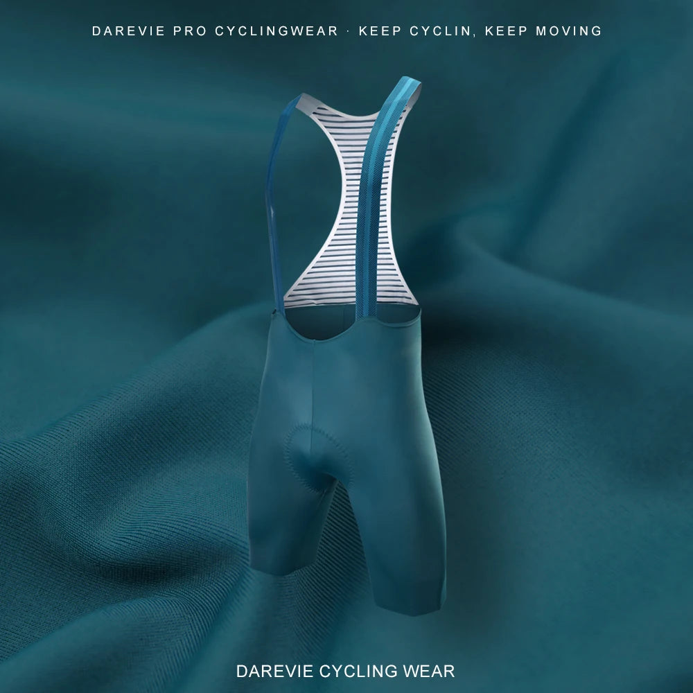 DAREVIE Men's Cycling Bretelle Seamless 2.0 PRO Level Men Cycling Shorts 6H 500KM Ride Men's Cycling Bib Shorts 4-Way Stretch