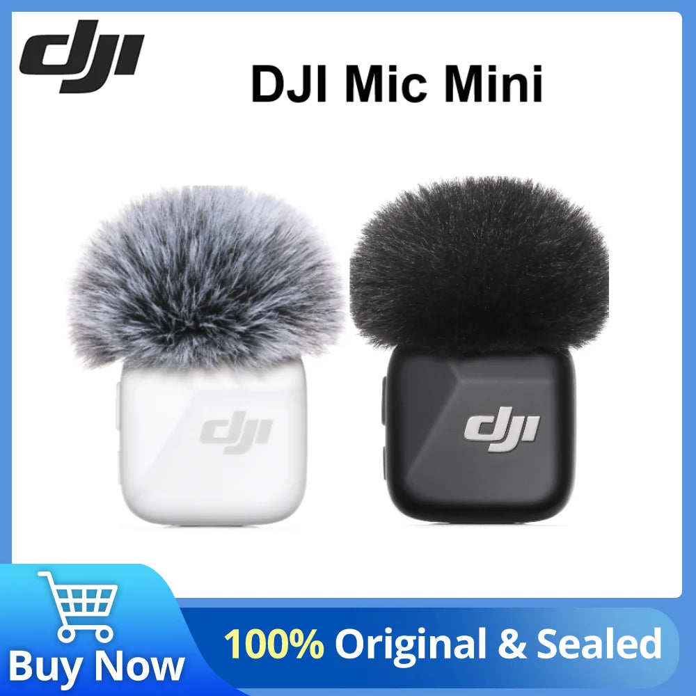 DJI Mic Mini  Wireless Microphone 48-Hour Operation w/ Case Two-Level Active Noise Cancelling